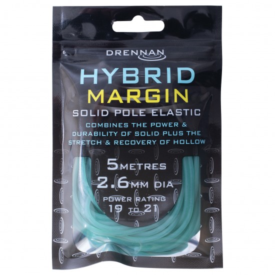 Elastic Rubeziana Drennan - Hybrid Margin Elastic 2.6mm Light Blue 5m Elastic Rubeziana Drennan - Hybrid Margin Elastic 2.6mm Light Blue 5m
